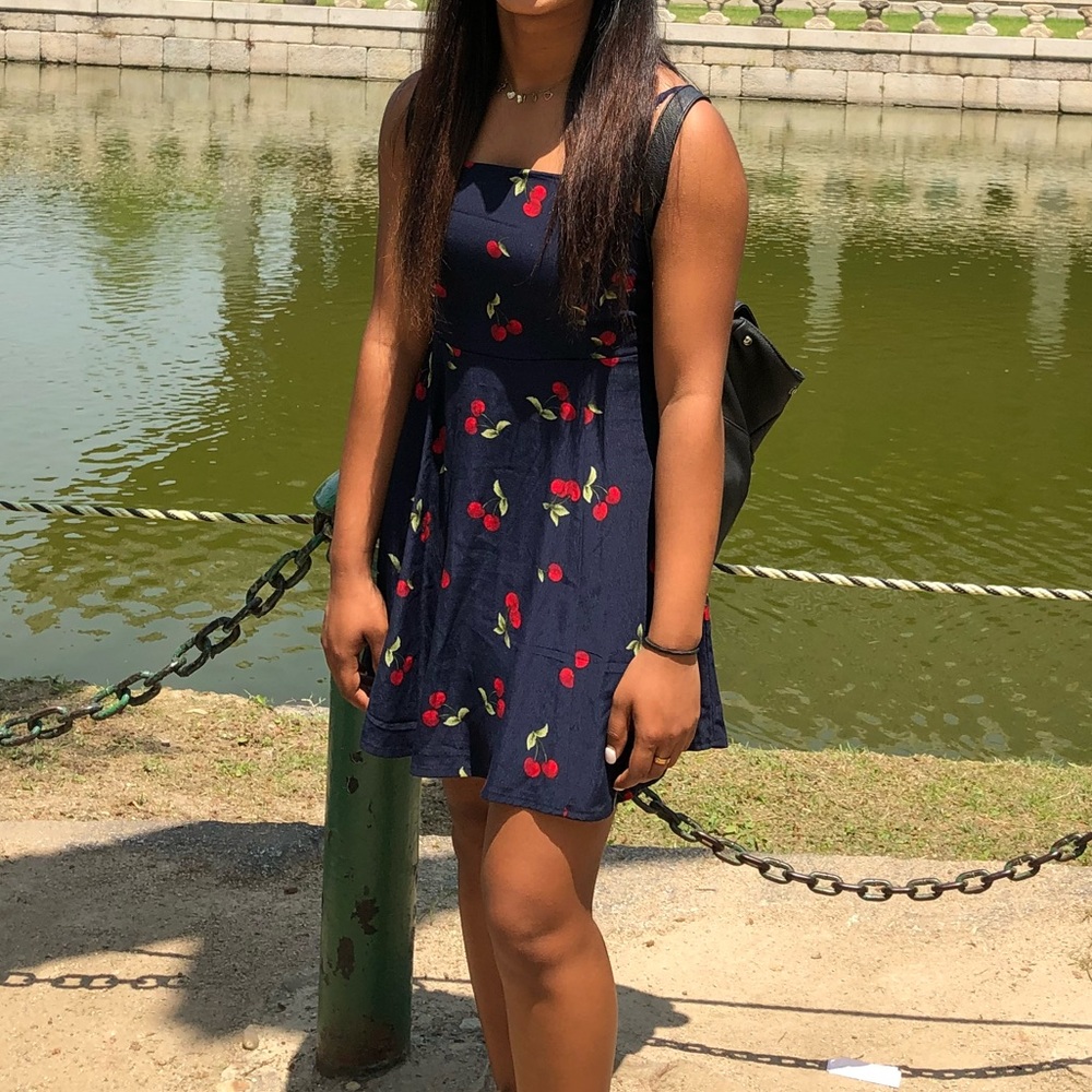 Cherry printed dress